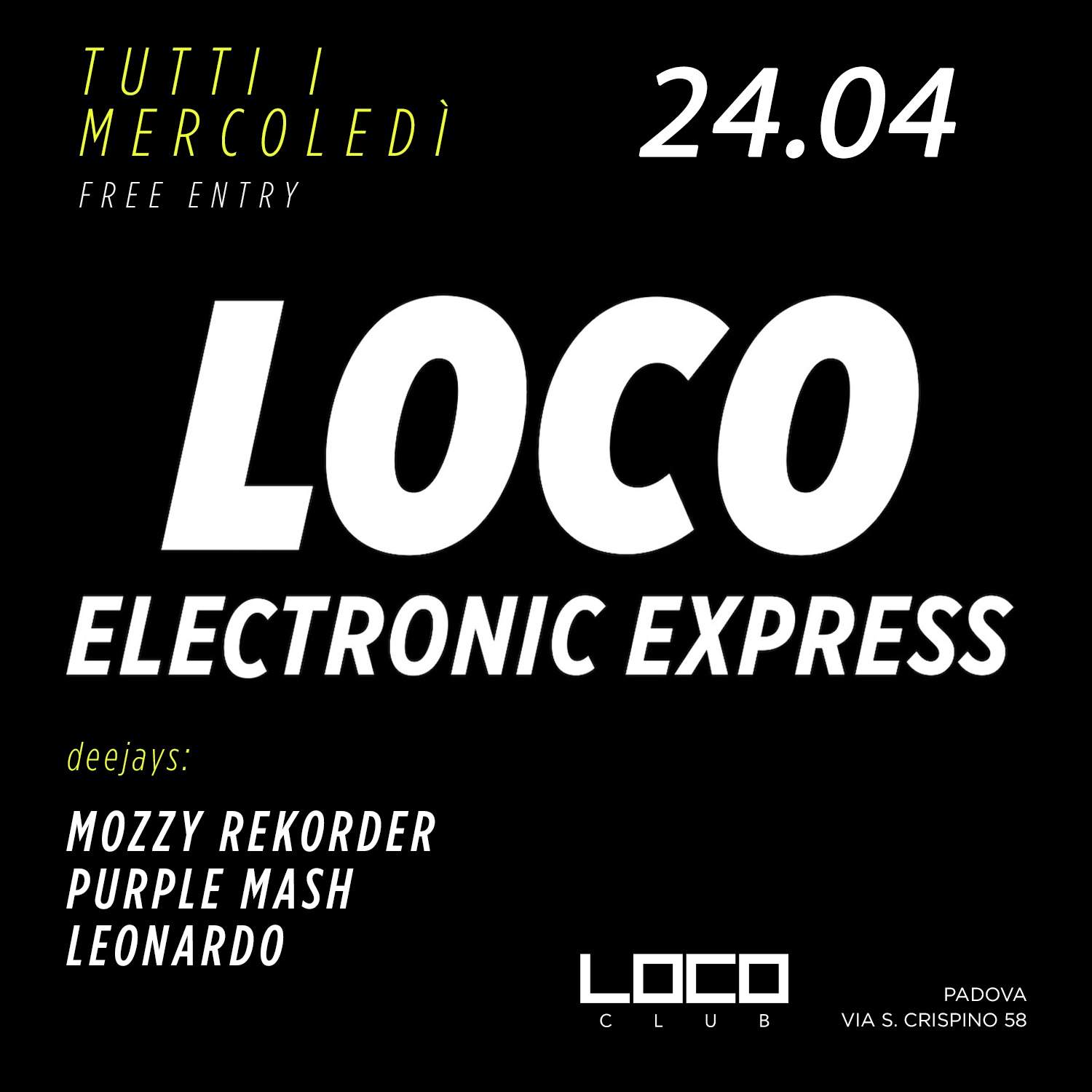Loco Electronic Express with Mozzy Rekorder, Purple Mash - フライヤー表