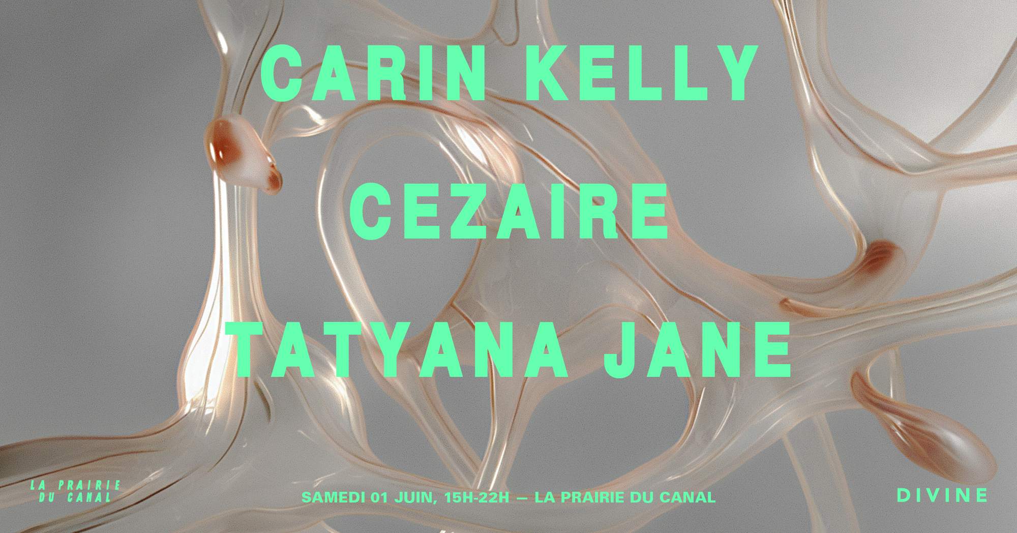 CANCELLED - REPORT - OPEN AIR DIVINE - carin kelly, Cezaire, Tatyana Jane - フライヤー表