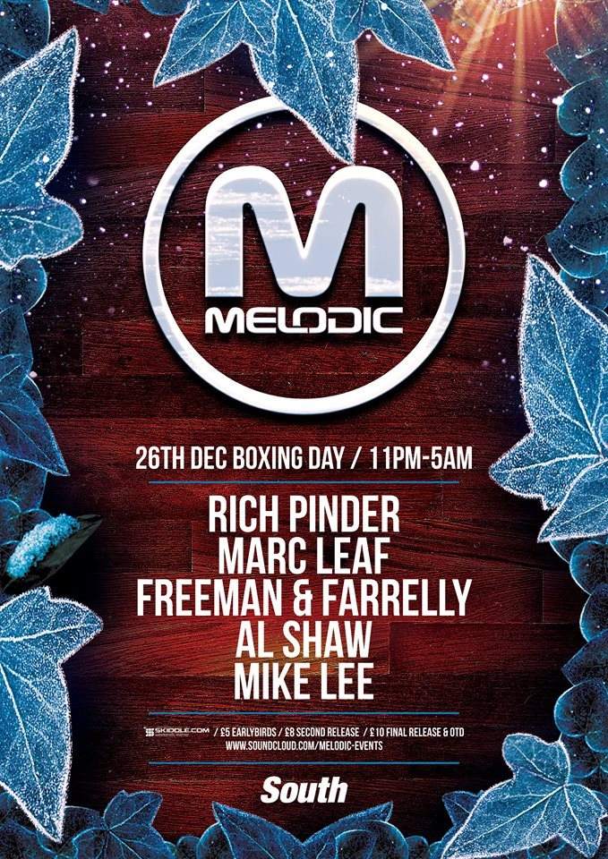 Melodic Boxing Day Basement Party - フライヤー表