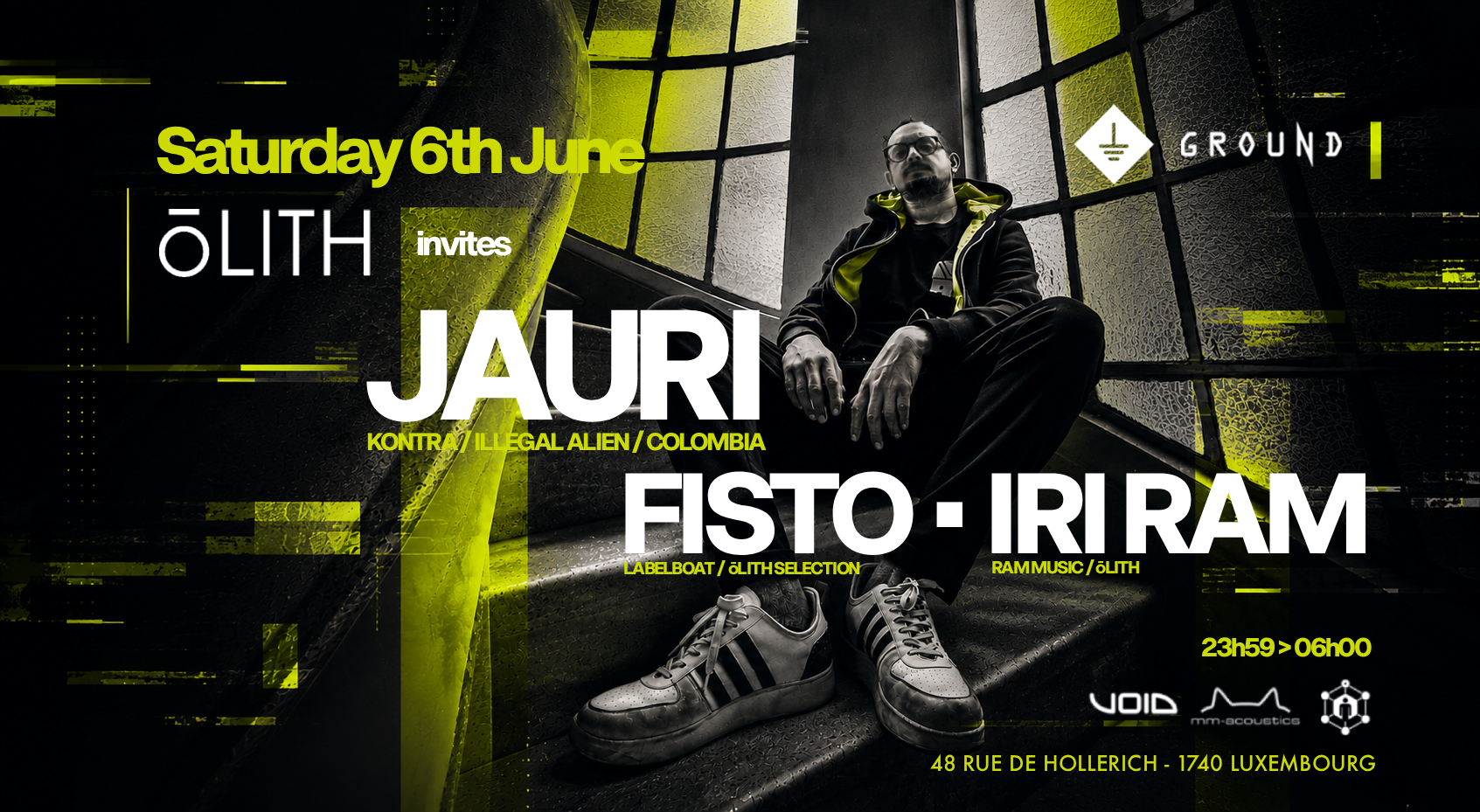 ōLITH INVITES JAURI at Ground Luxembourg, Luxembourg