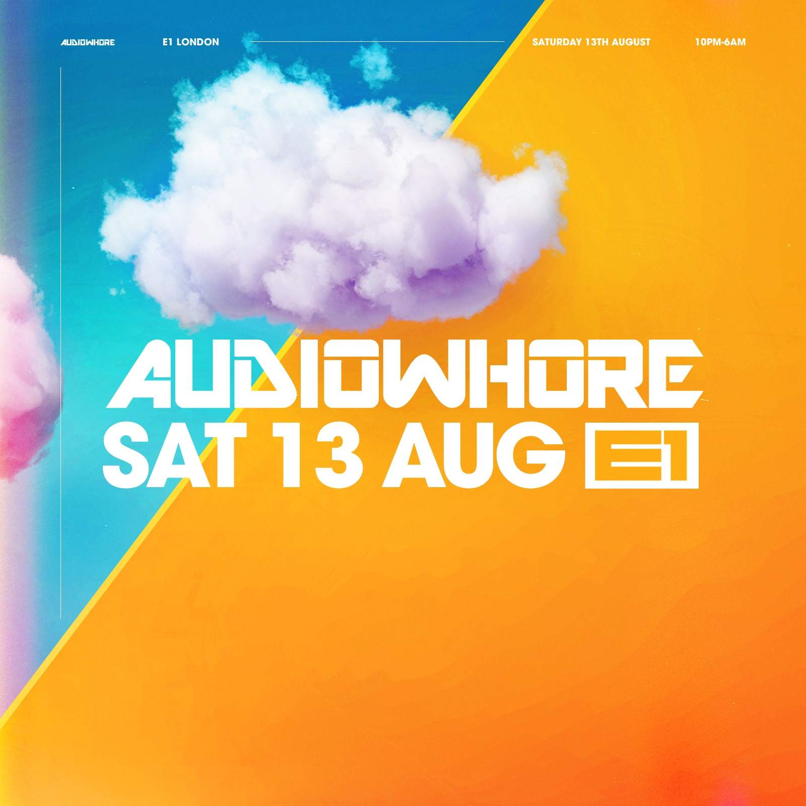 Audiowhore Summer Block Party - フライヤー表