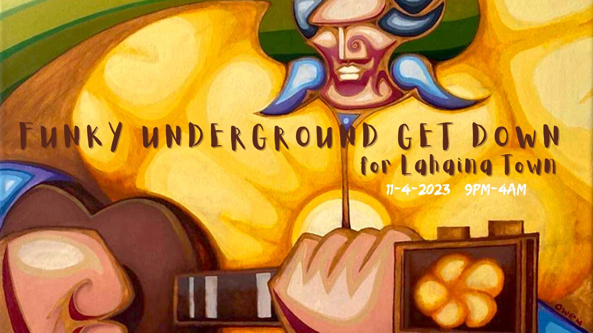 Funky Underground Get Down (for Lahaina Town) - フライヤー表