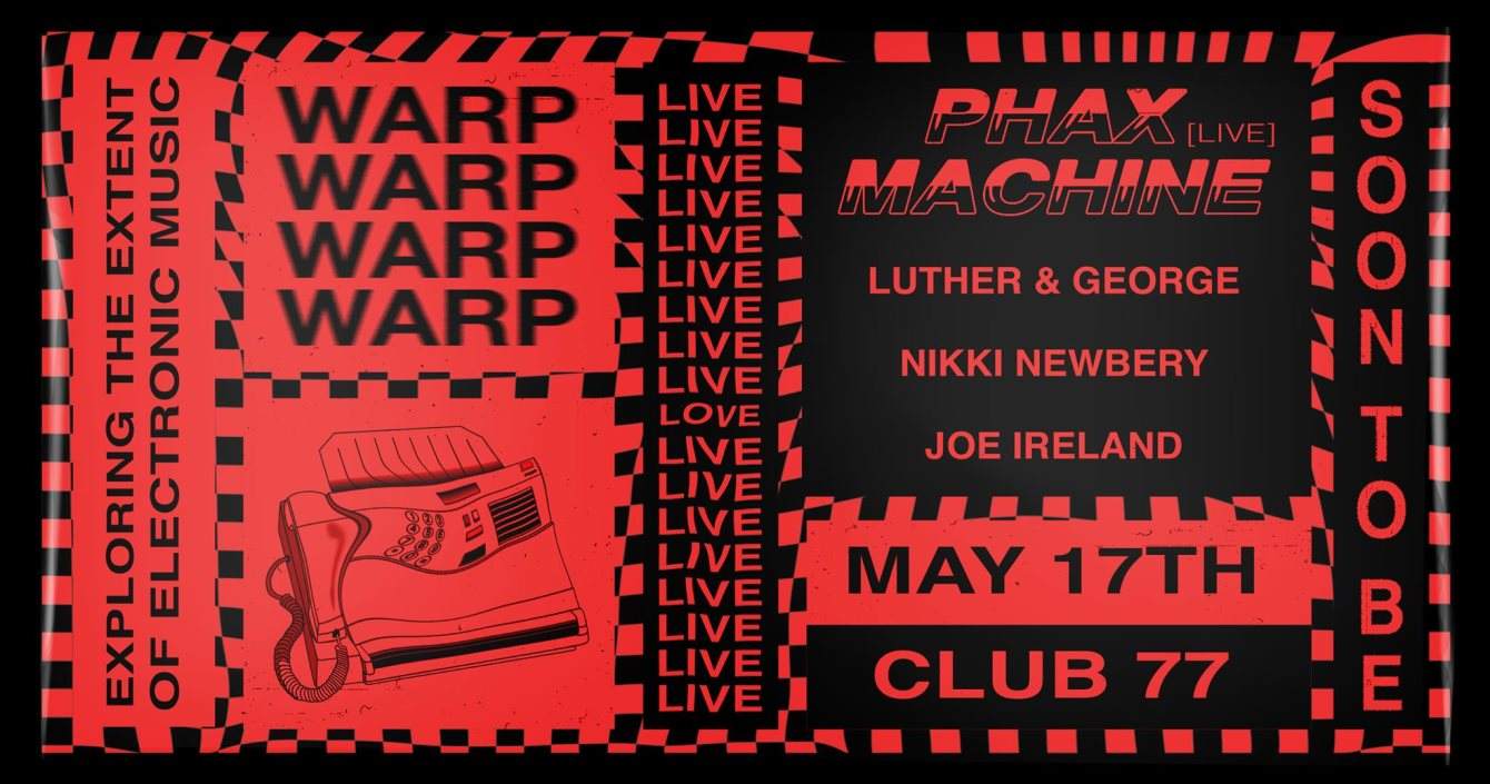 Warp 2.0 feat. Phax Machine [LIVE] - フライヤー表
