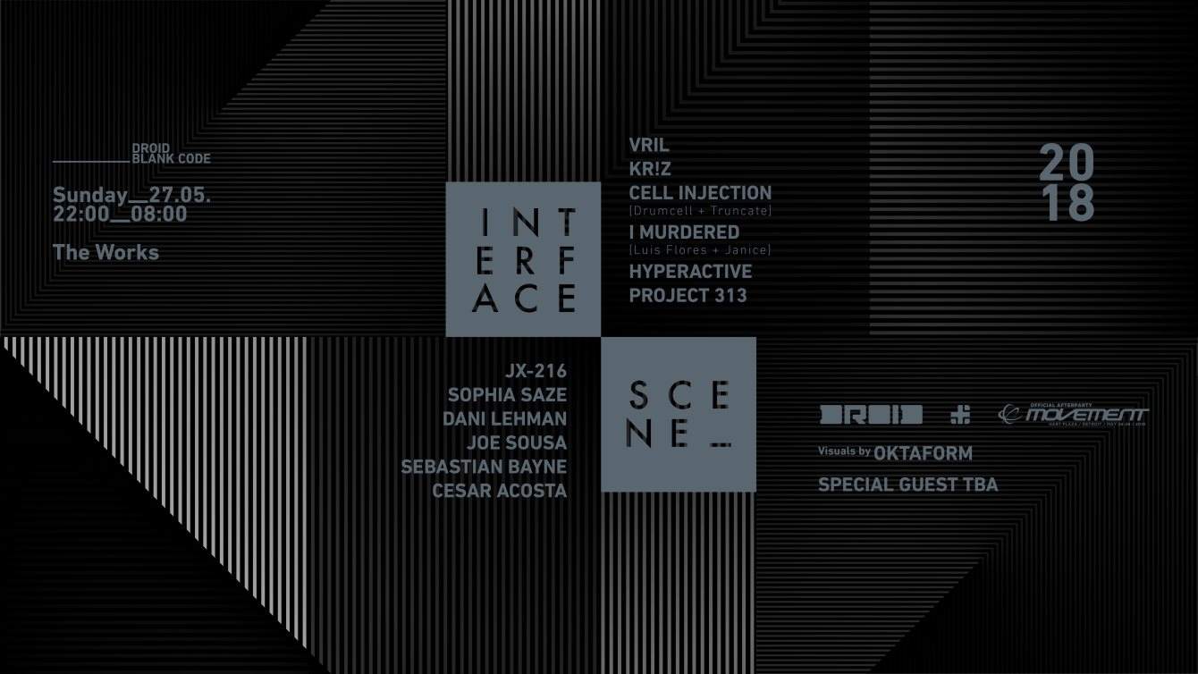 Interface - Scene 2018 Official Movement After Party - フライヤー表