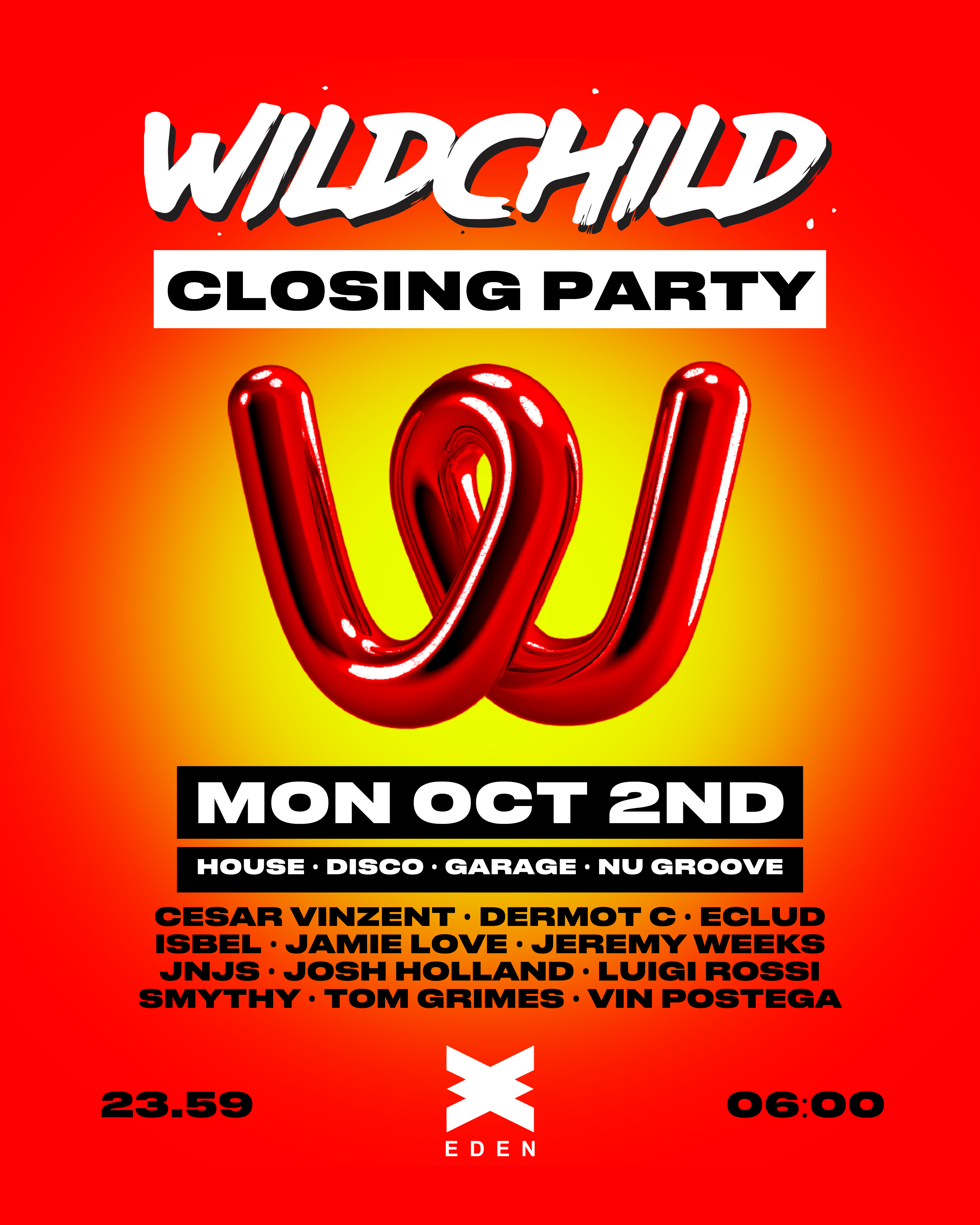 Wildchild Closing Party - フライヤー裏