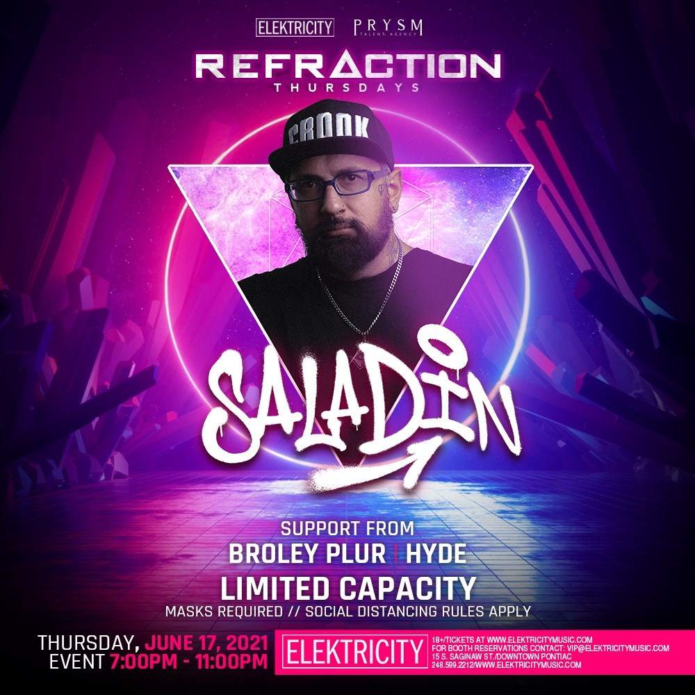 Refraction Thursdays with Saladin - フライヤー表