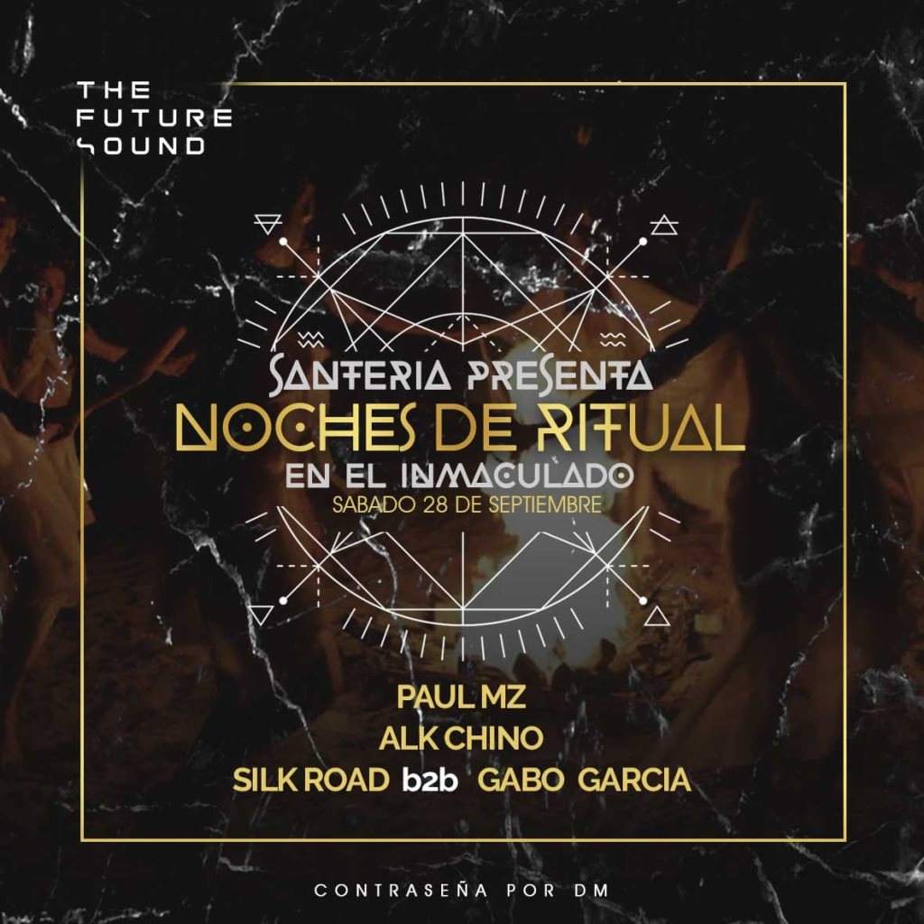 - S A N T E R I A - Noches de Ritual By Paul Mz & The Future Sound - フライヤー裏