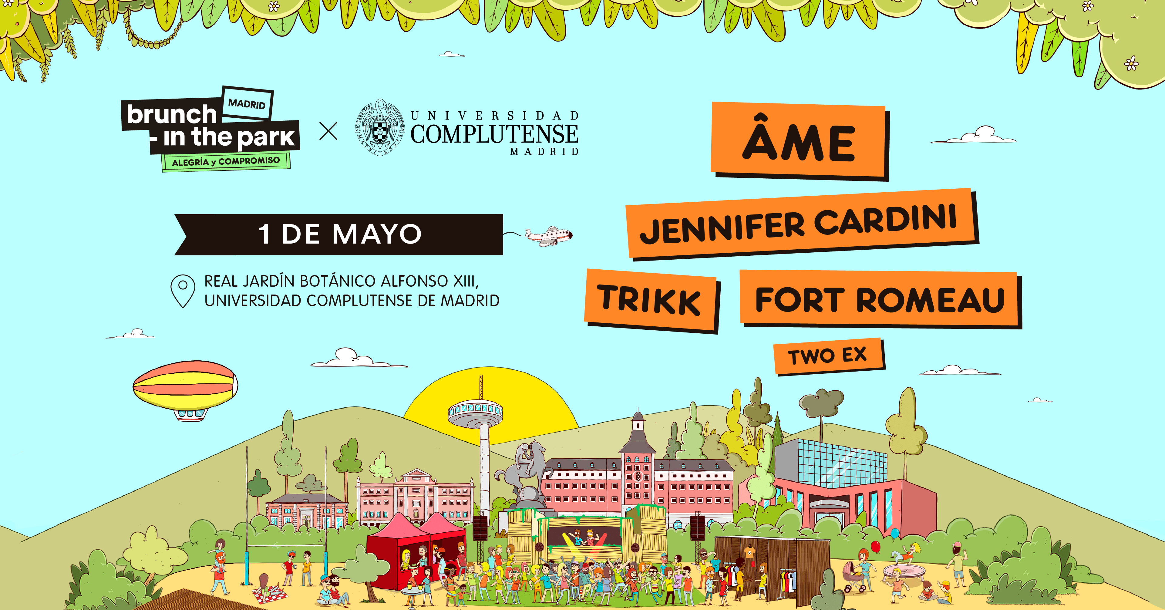 *SOLD OUT* Brunch -In the Park #2 MAD: Âme, Jennifer Cardini, Trikk, Fort Romeau y TWO EX - フライヤー裏