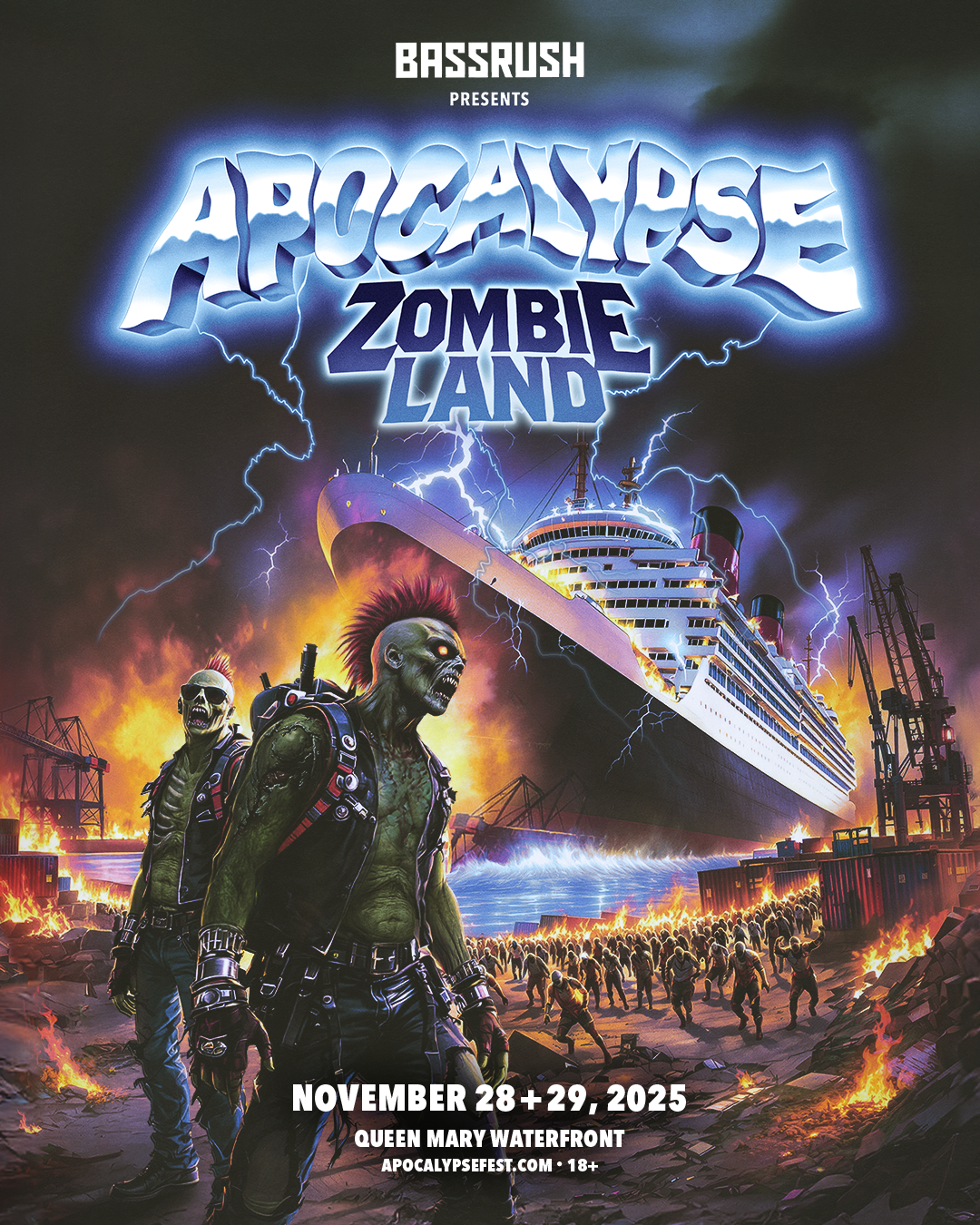 Bassrush presents: Apocalypse Zombieland Festival at The Queen Mary ...