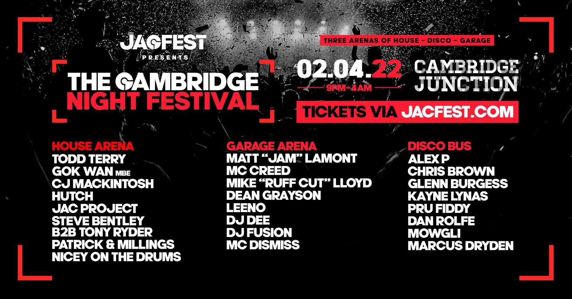 Jacfest present The Cambridge Night Festival - Página frontal