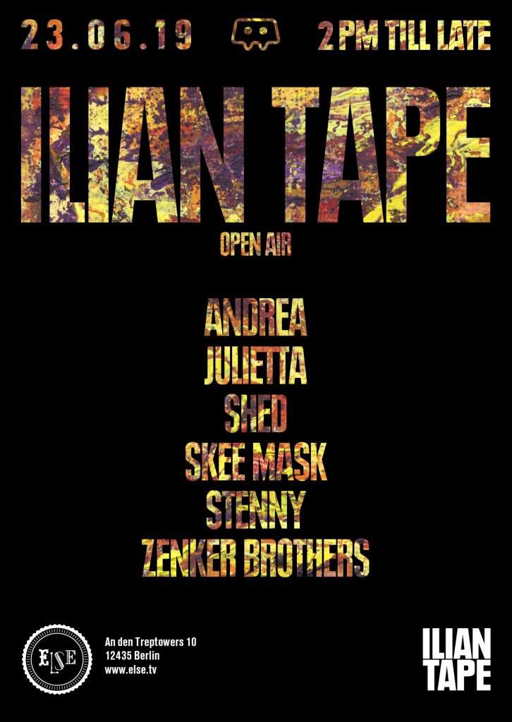 Ilian Tape Open Air w. Andrea, Julietta, Shed, Skee Mask, Stenny & Zenker Brothers - Página frontal