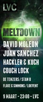 Meltdown ft David Moleon, Juan Sanchez, Hackler & Kuch - フライヤー表