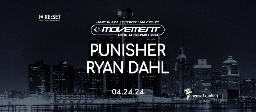 Official Movement Pre-Party, Re:Set with Punisher & Ryan Dahl - フライヤー裏
