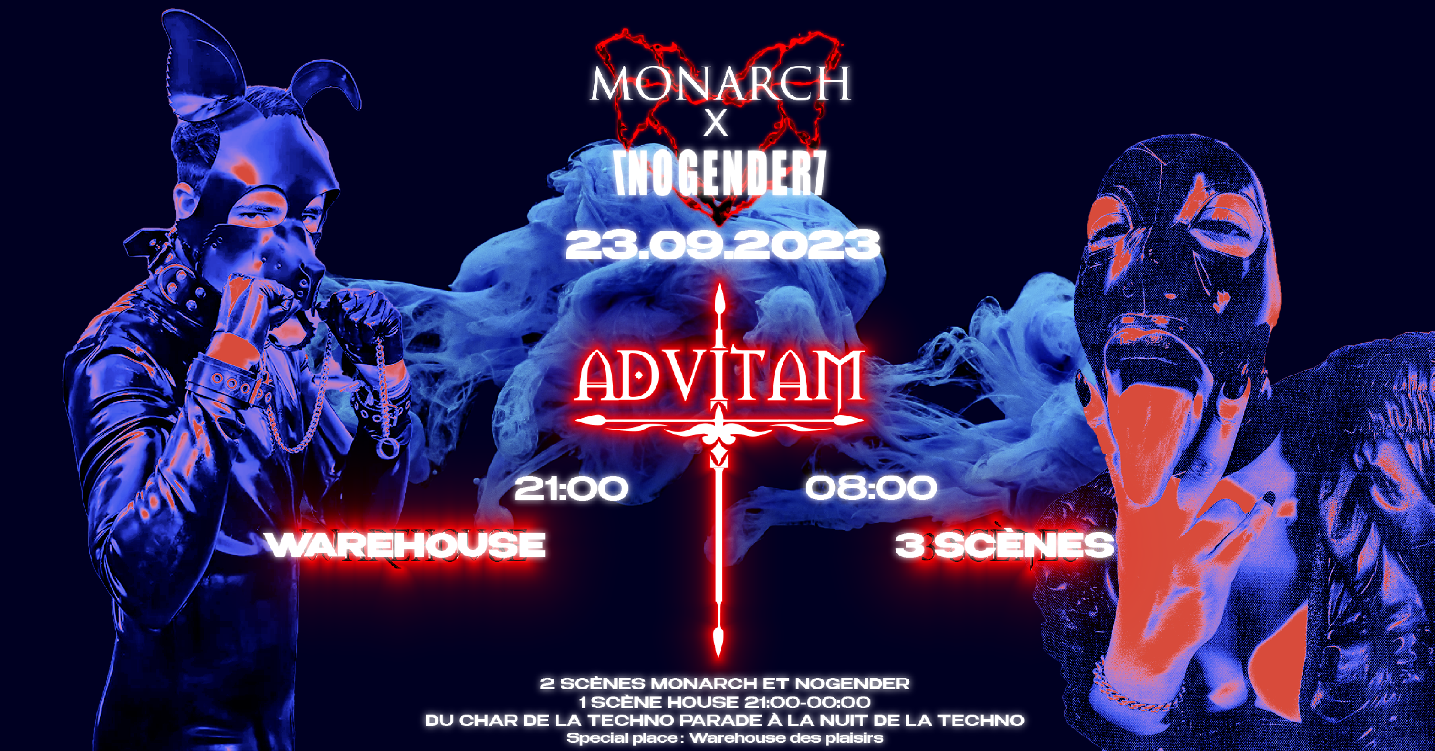 MONARCH X NOGENDER: ADVITAM - フライヤー表