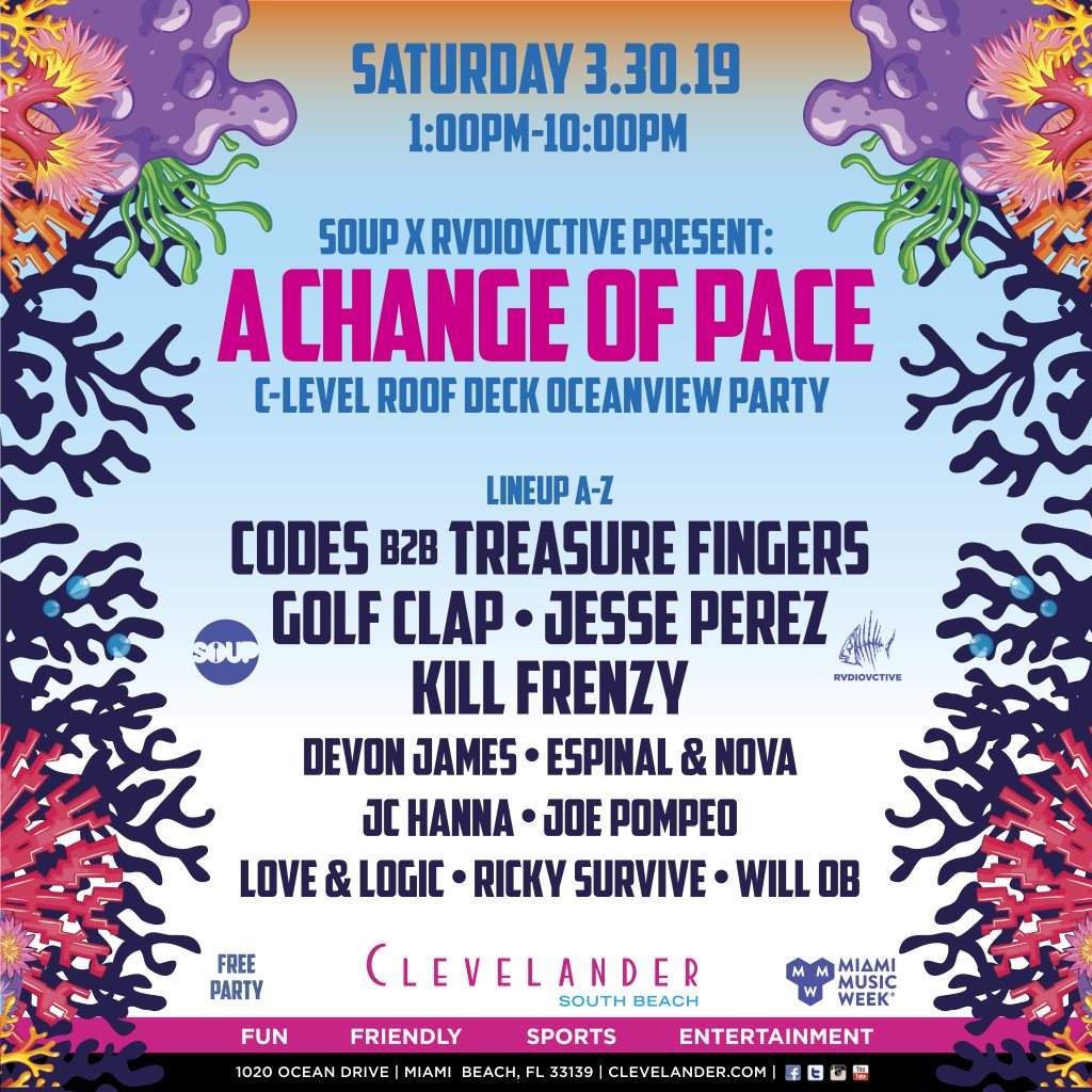 A Change Of Pace: Golf Clap, Treasure Fingers, Jesse Perez, Codes, Kill Frenzy, More - フライヤー表