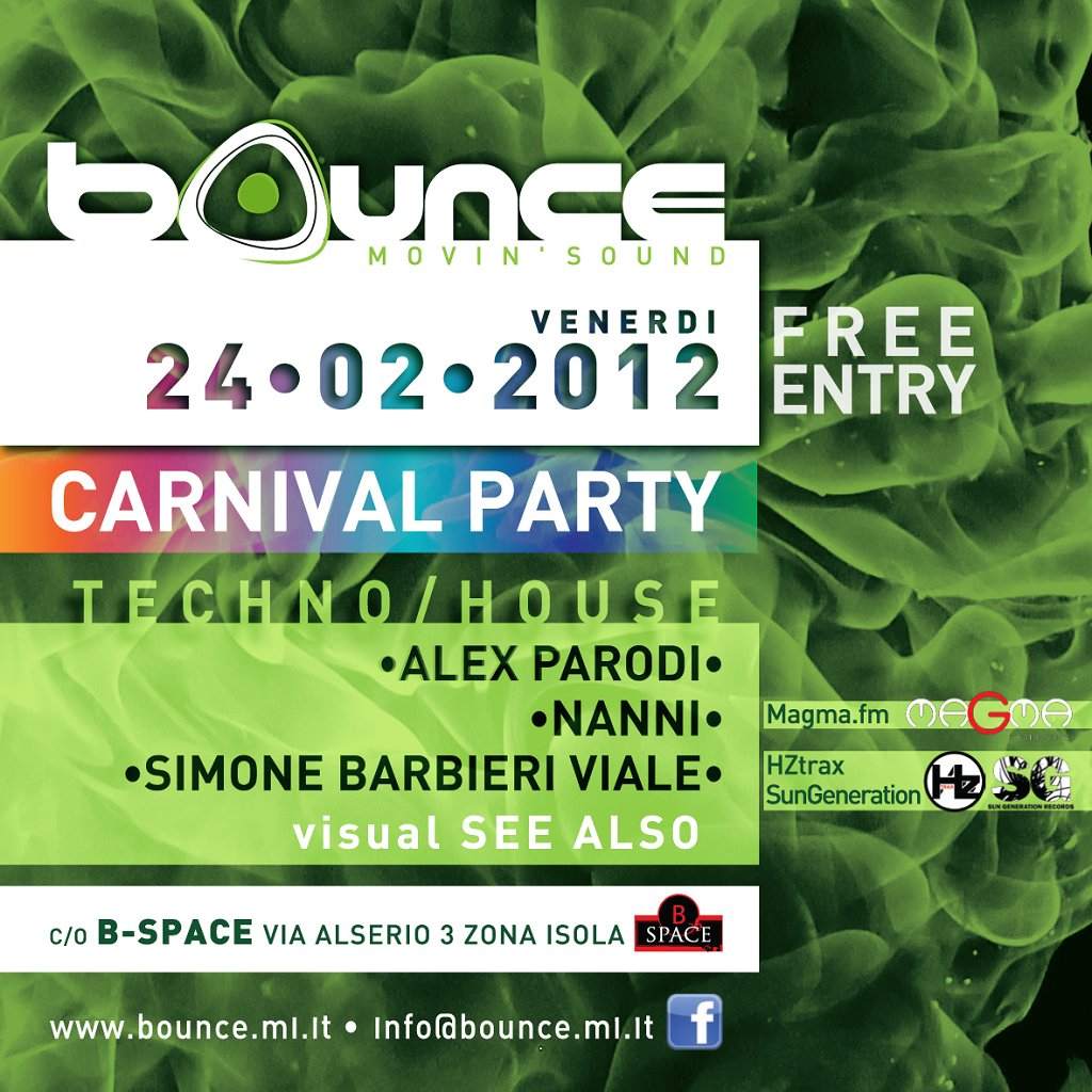 Bounce Carnival Party - フライヤー裏