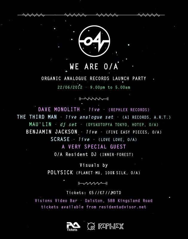 WE Are O/A // Launch Party - フライヤー表