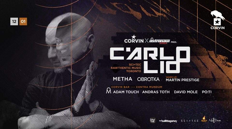 Carlo Lio at Corvin Club - フライヤー表