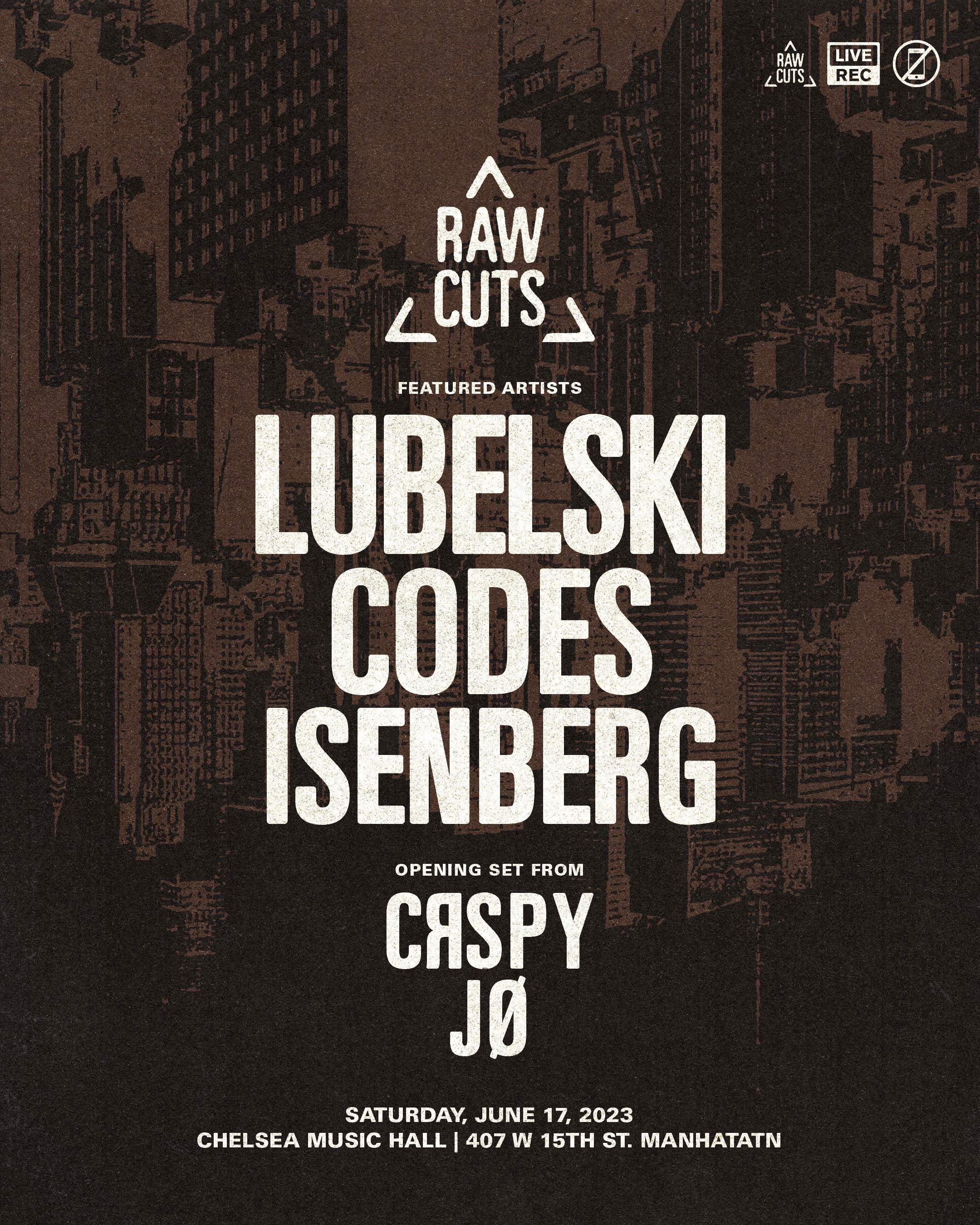 RAW CUTS: Lubelski x Codes x Isenberg - Página frontal