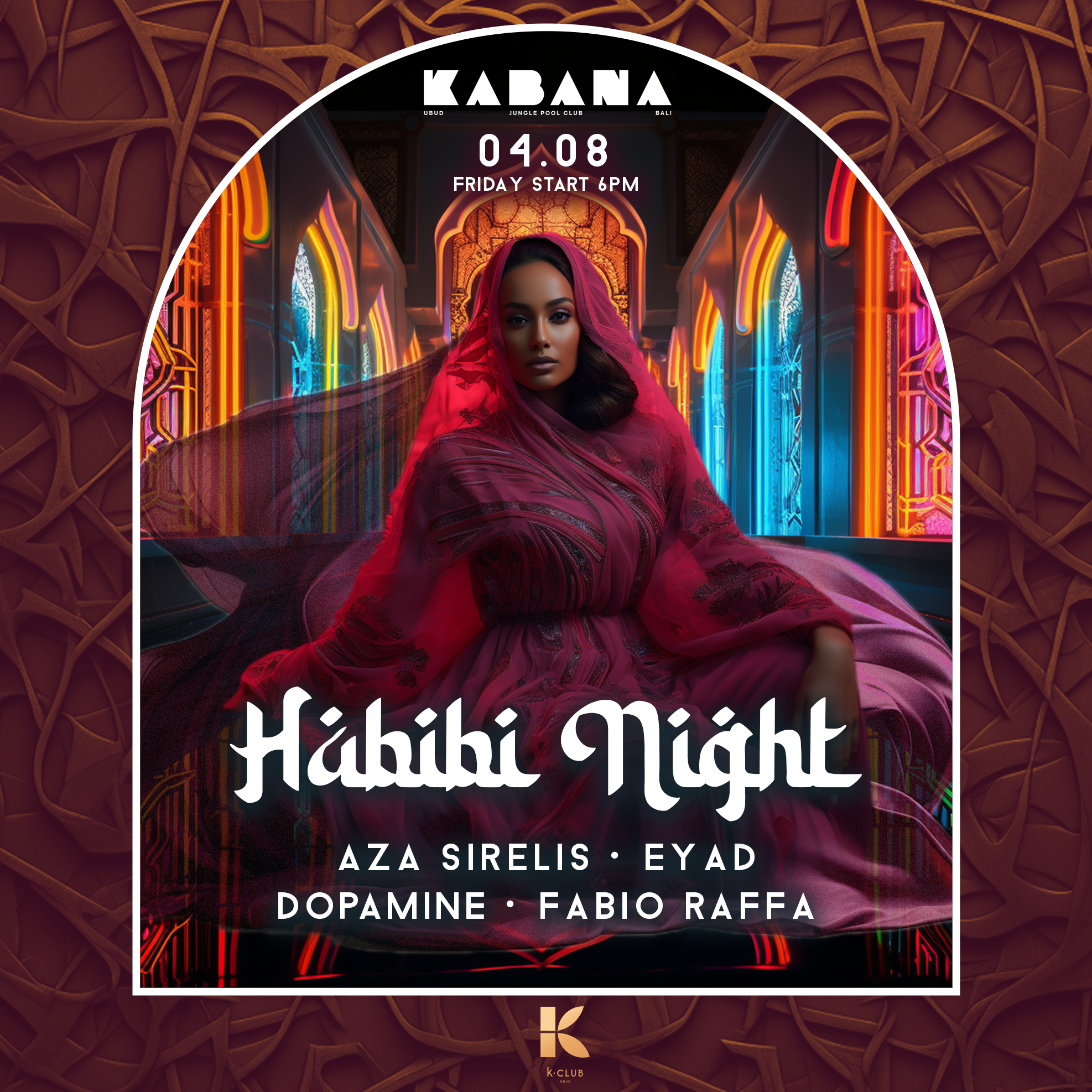 Kabana x HABIBI NIGHT - Página frontal