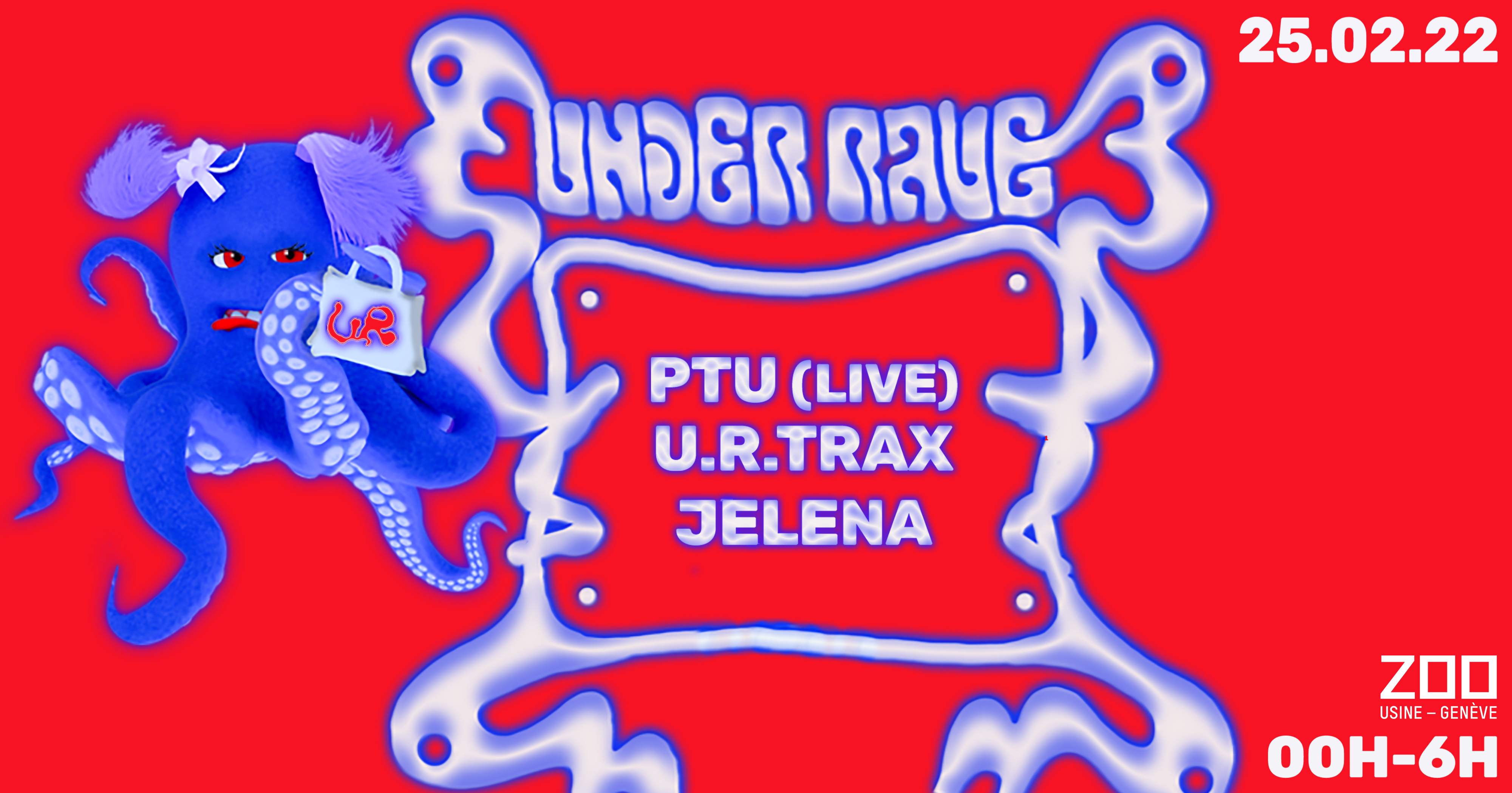 UNDER RAVE with u.r.trax, PTU (live) & Jelena - Página frontal