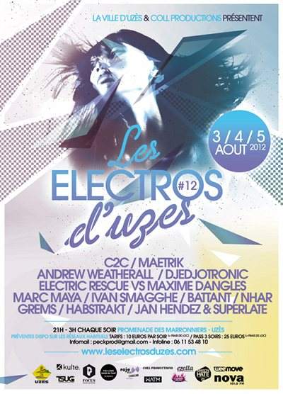 Les Electros D'uzes 2012 - フライヤー表