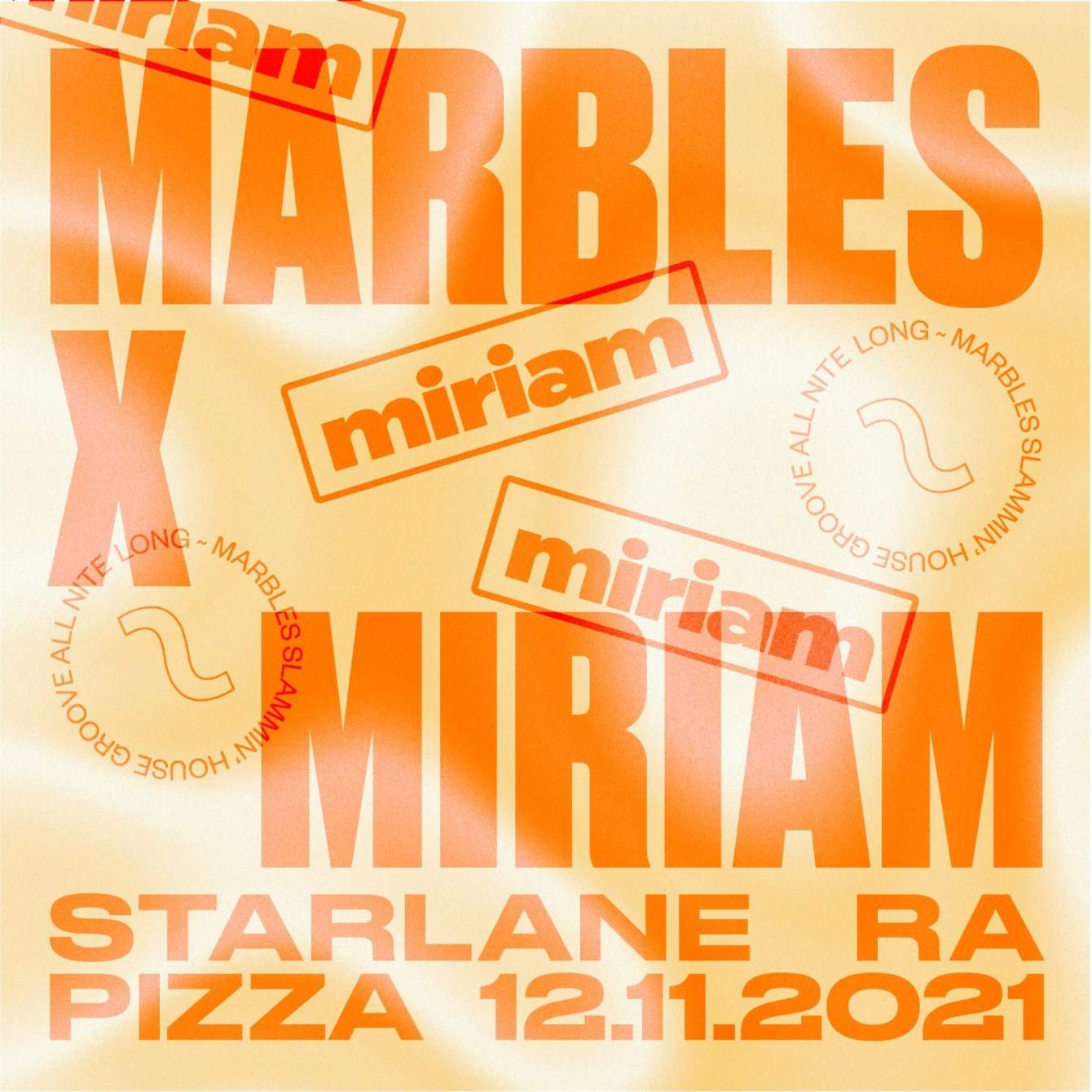 Marbles x Miriam - フライヤー裏