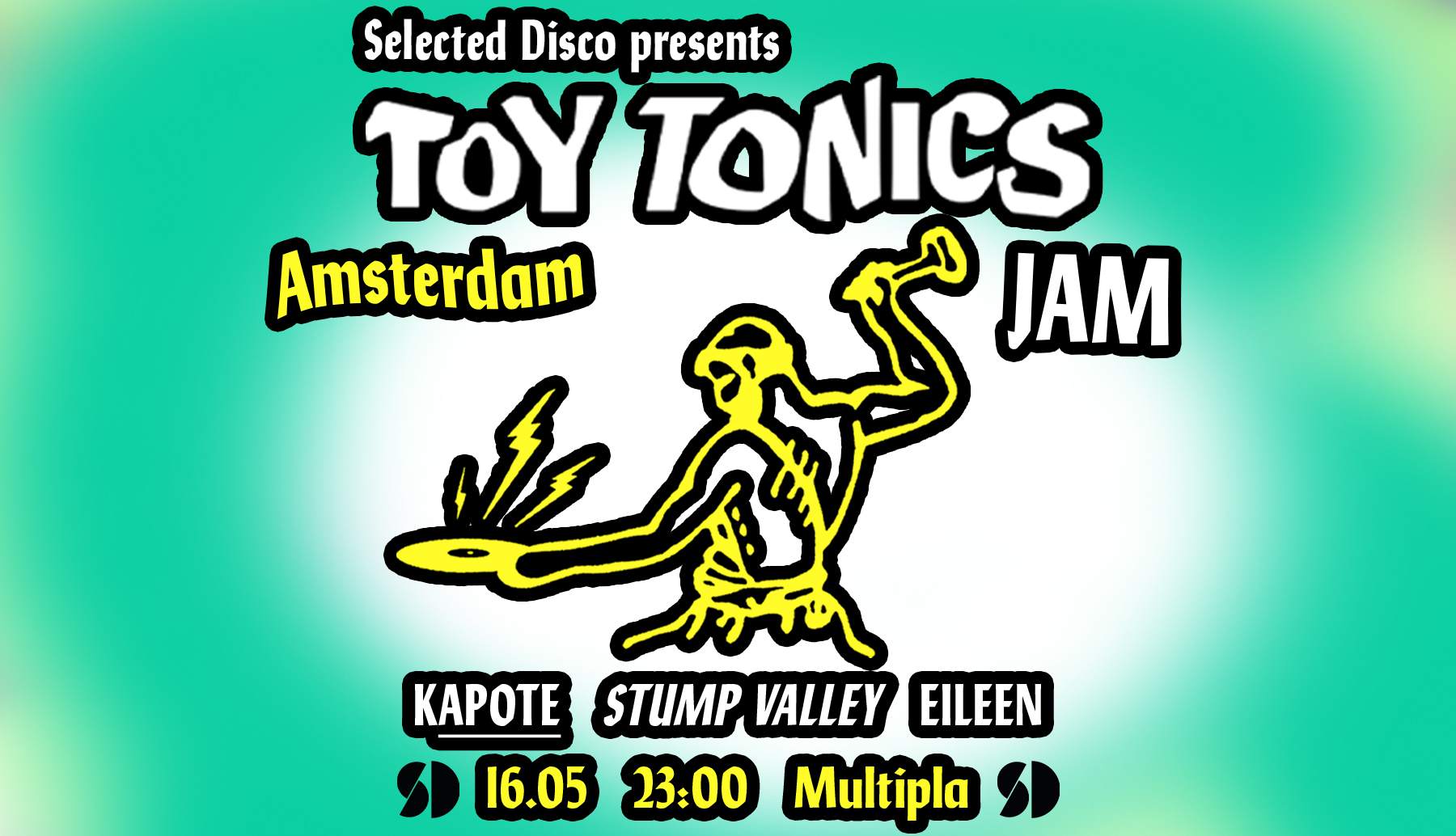 Toy Tonics Jam at Bar Dancing Multipla, Amsterdam