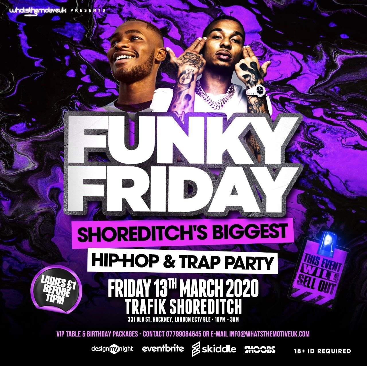 Funky Friday - Hip-Hop, Afrobeats & Bashment at Trafik, London