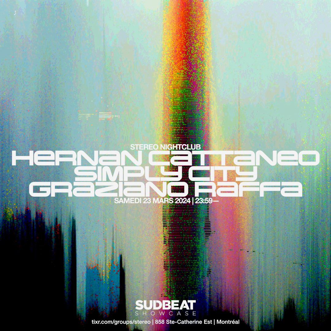 Sudbeat: Hernan Cattaneo - Simply City - Graziano Raffa - フライヤー表