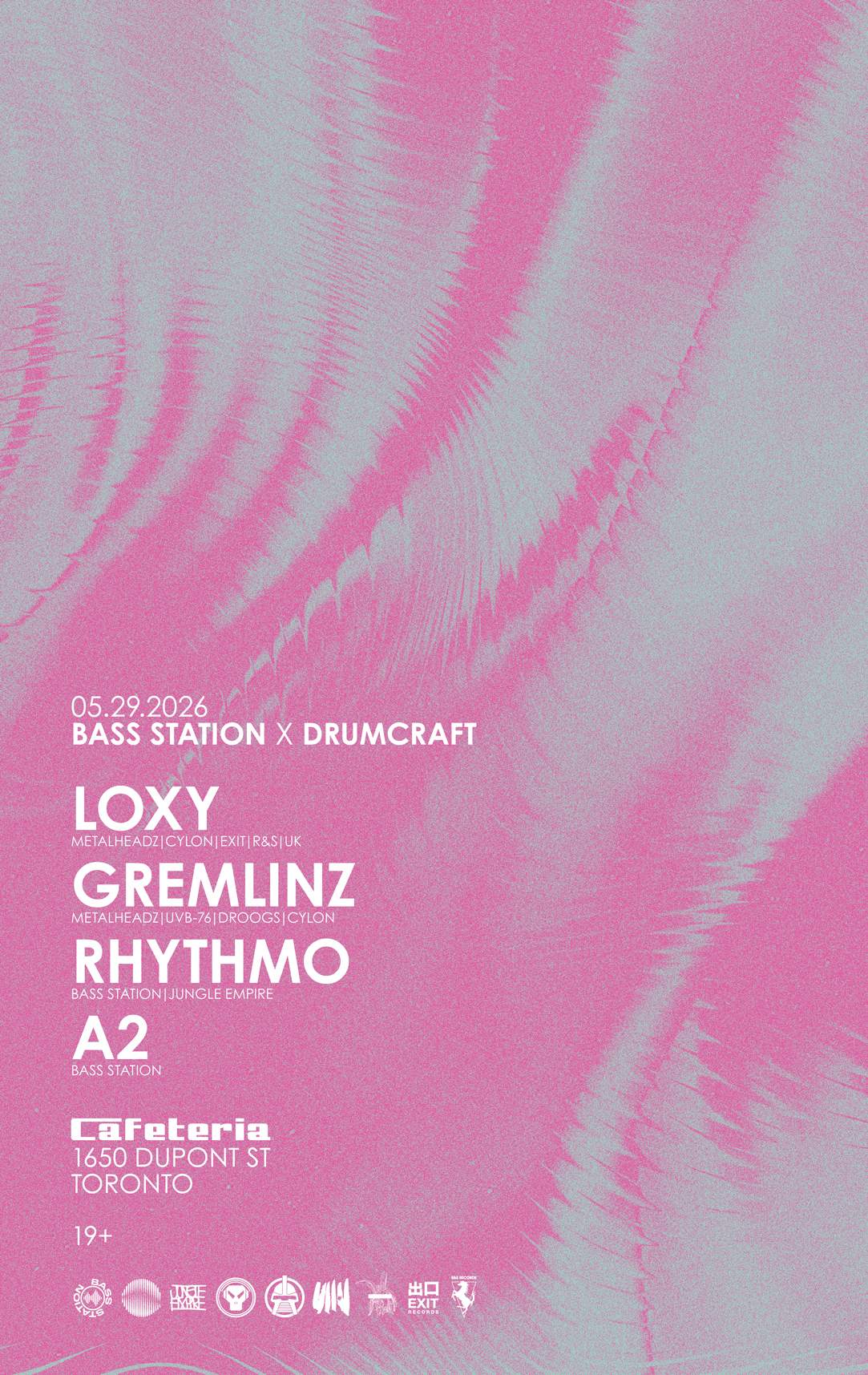 Bass Station x Drumcraft present: Loxy, Gremlinz, Rhythmo & A2 at