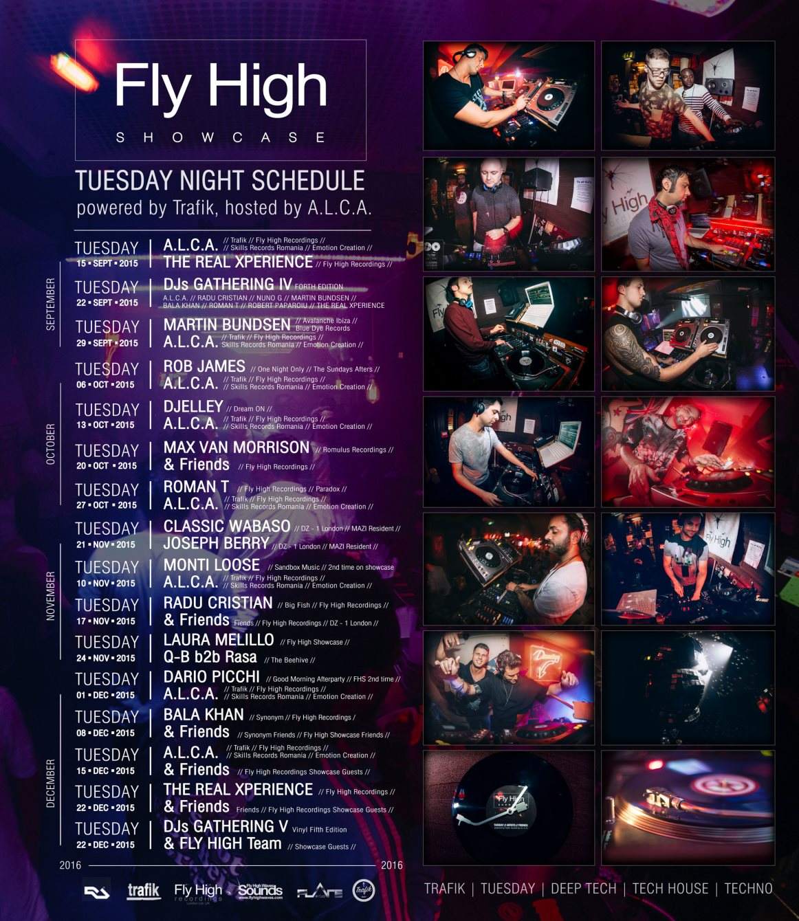 Fly High Recordings Showcase with Rob James - フライヤー裏