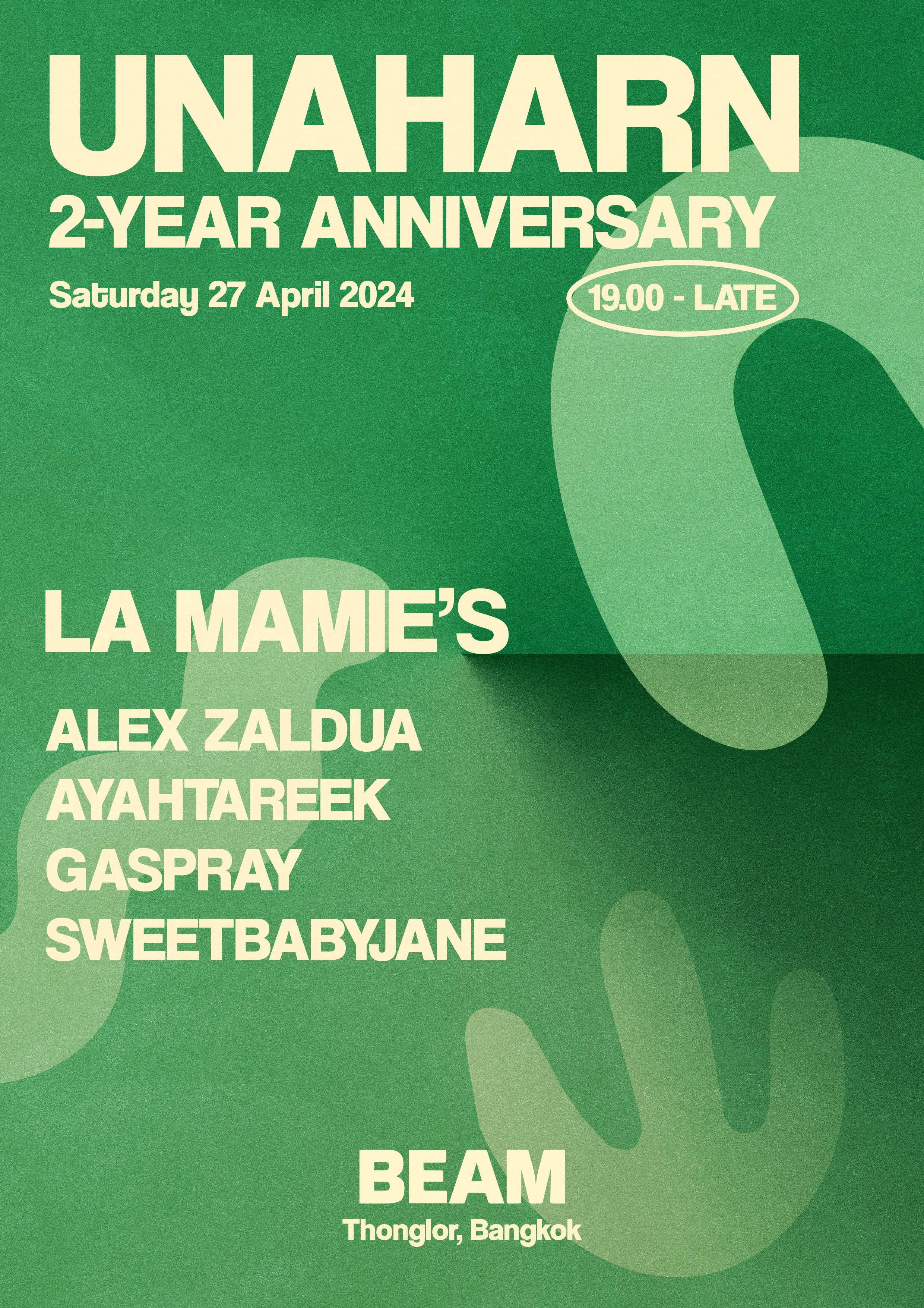 Unaharn's 2nd Anniversary with La Mamie's - Página frontal