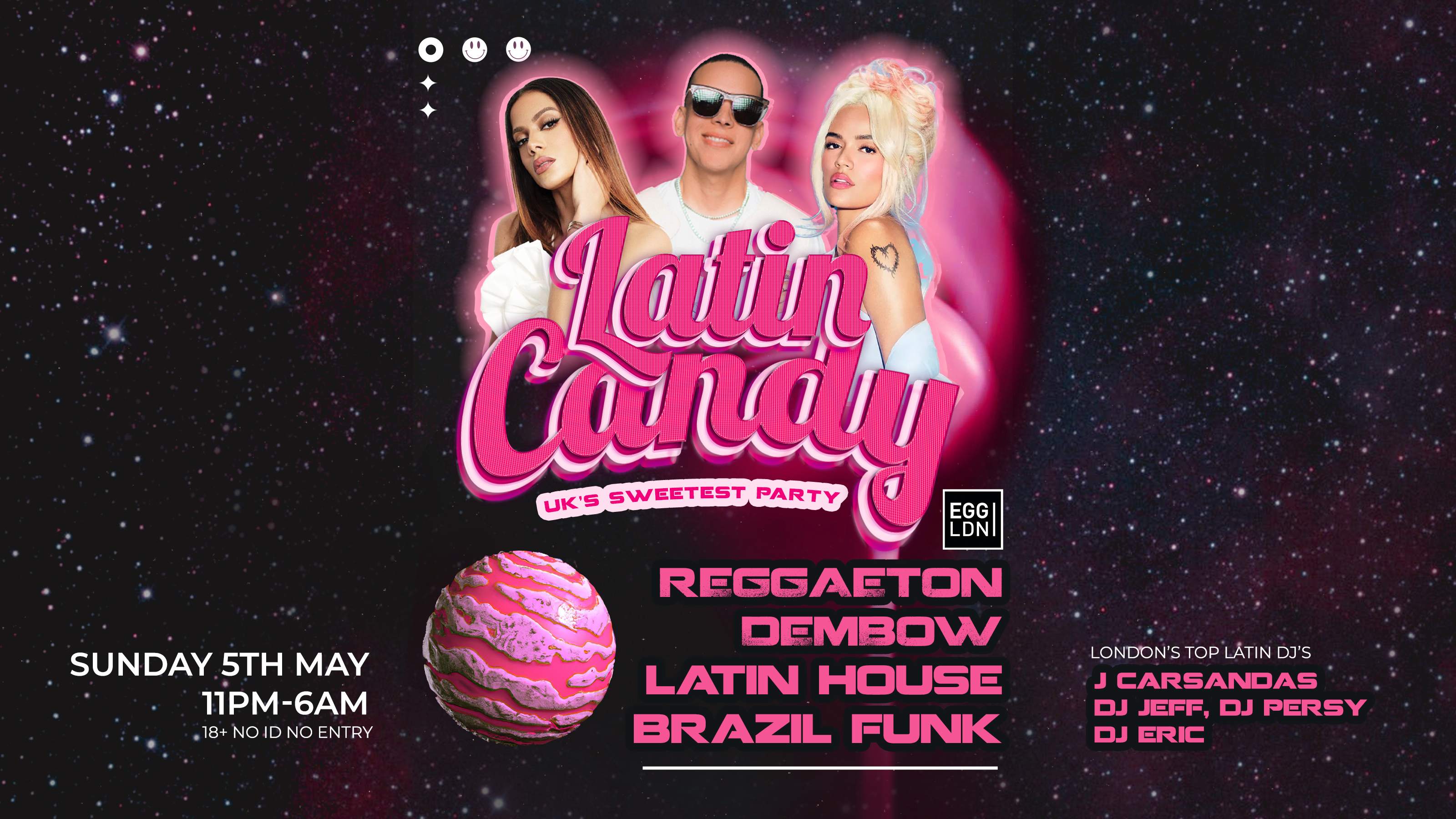 Latin Candy: Reggaeton Party May Bank Holiday Sunday at EGG LDN - Página trasera
