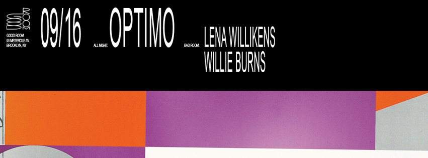 Optimo All Night Long Plus Lena Willikens and Willie Burns in the Bad Room - Página trasera