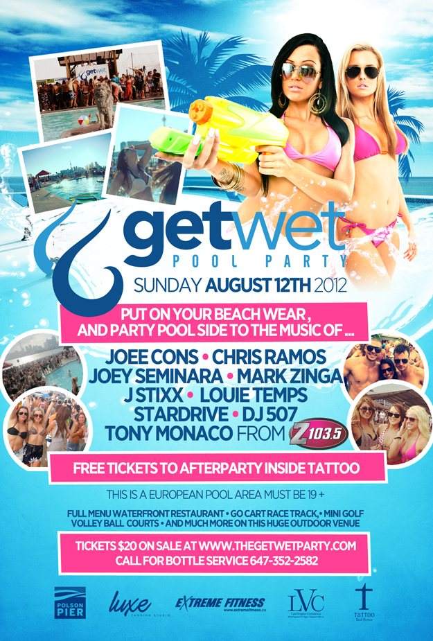 Get Wet Pool Party - フライヤー裏