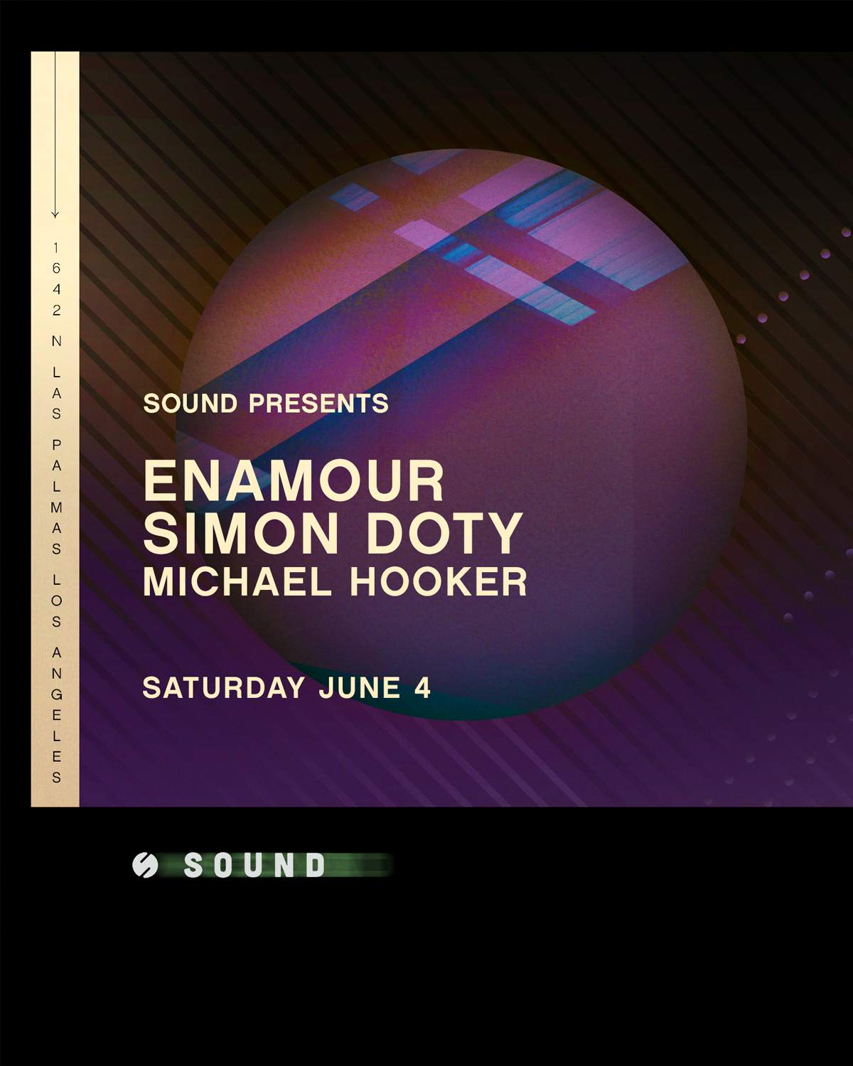 Sound presents Enamour and Simon Doty with support by Michael Hooker - フライヤー表