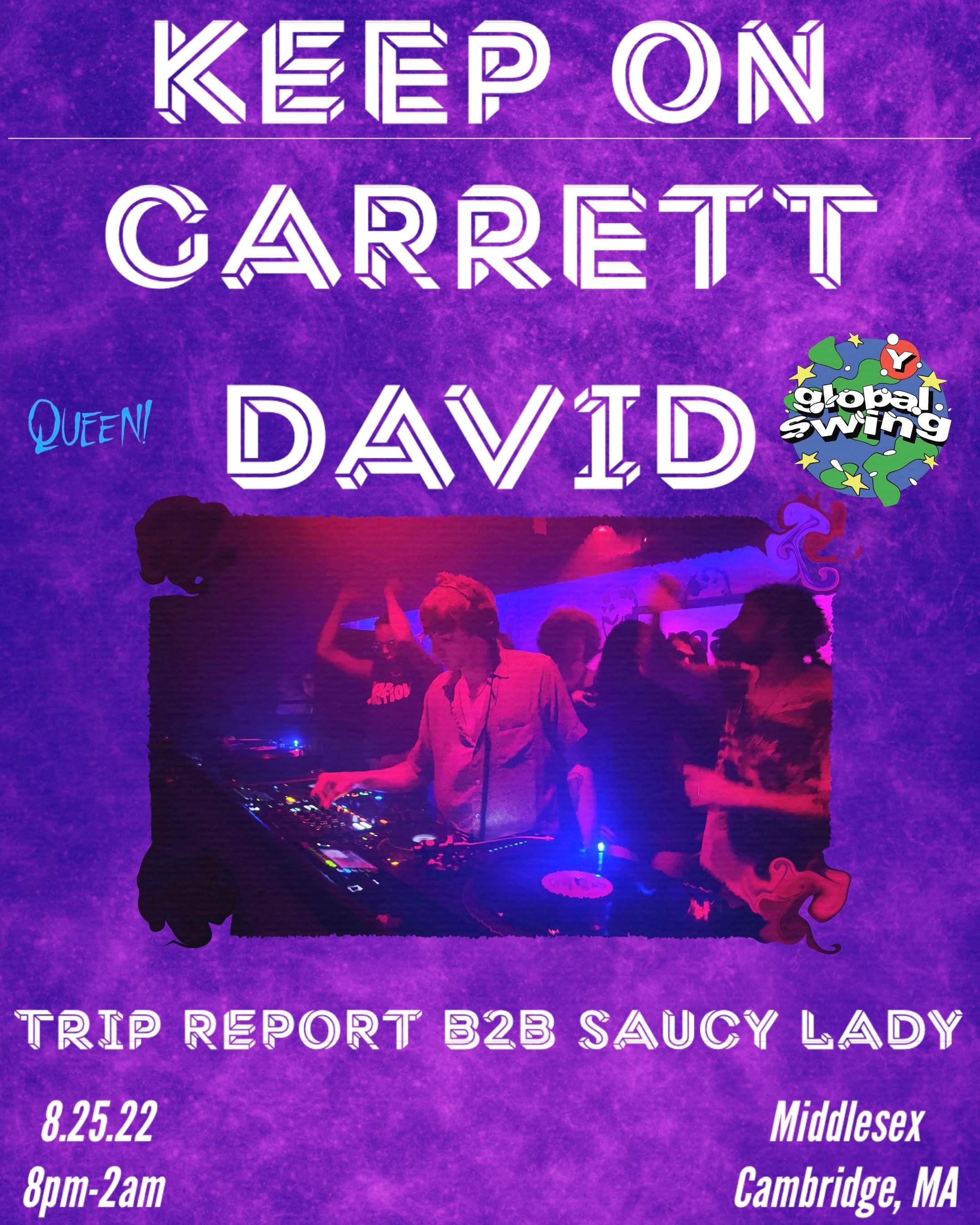 Keep On - Garrett David / Trip Report b2b Saucy Lady - Página frontal
