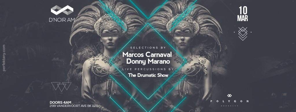 D'Noir AM feat. Marcos Carnaval & Donny Marano - フライヤー表