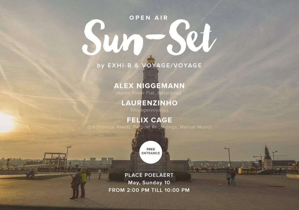 SUN-SET: Openair Place Poelaert & Alex Niggemann - フライヤー表