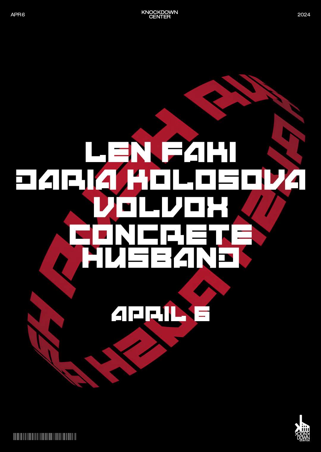 RUSH - Len Faki, Daria Kolosova, Volvox, Concrete Husband - Página frontal