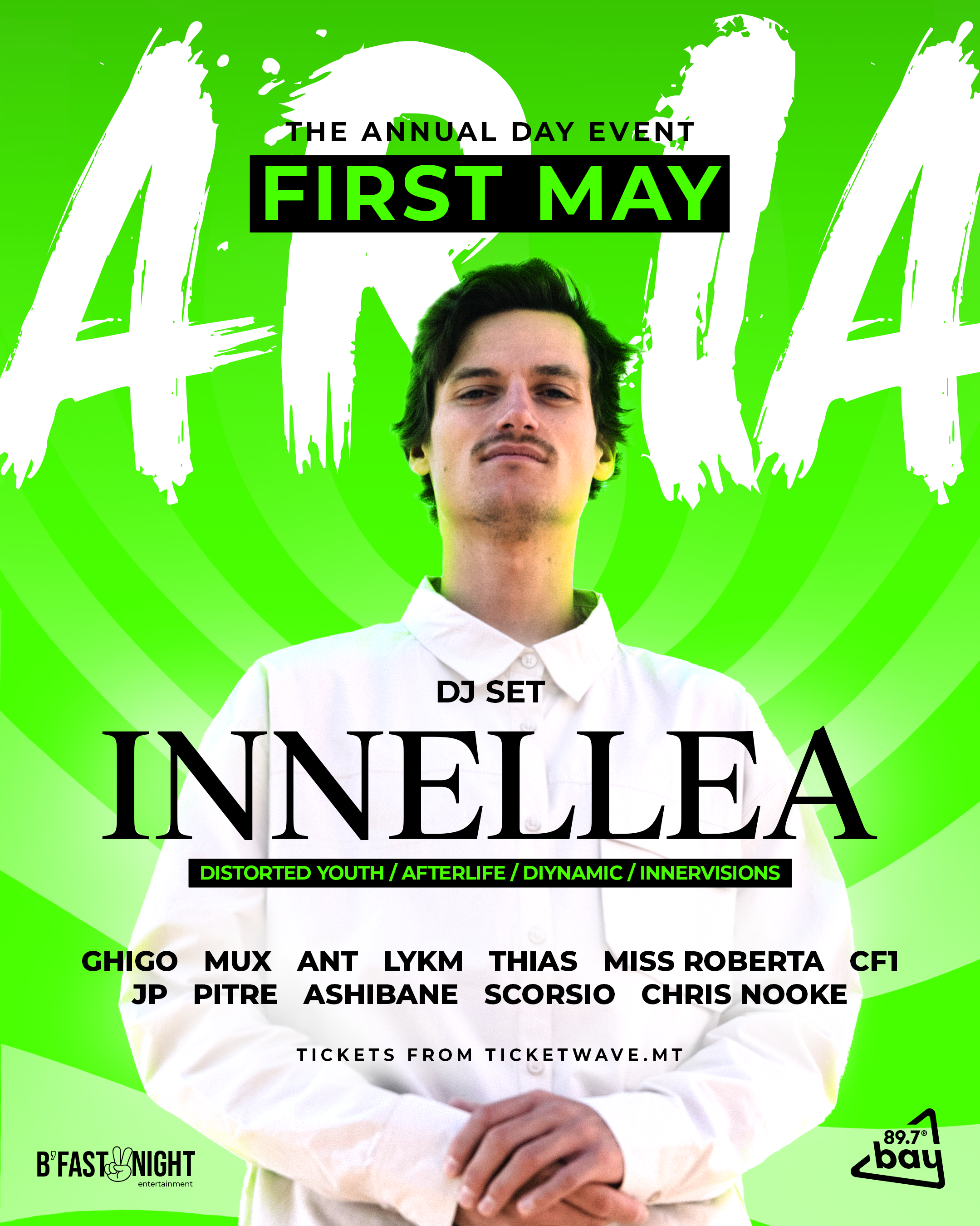 The Aria First Of May feat. Innellea - フライヤー表