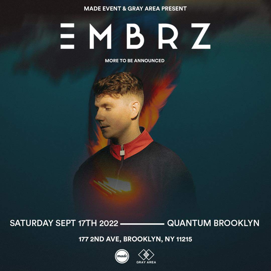 EMBRZ at Quantum Brooklyn - Made Event & Gray Area - Página frontal