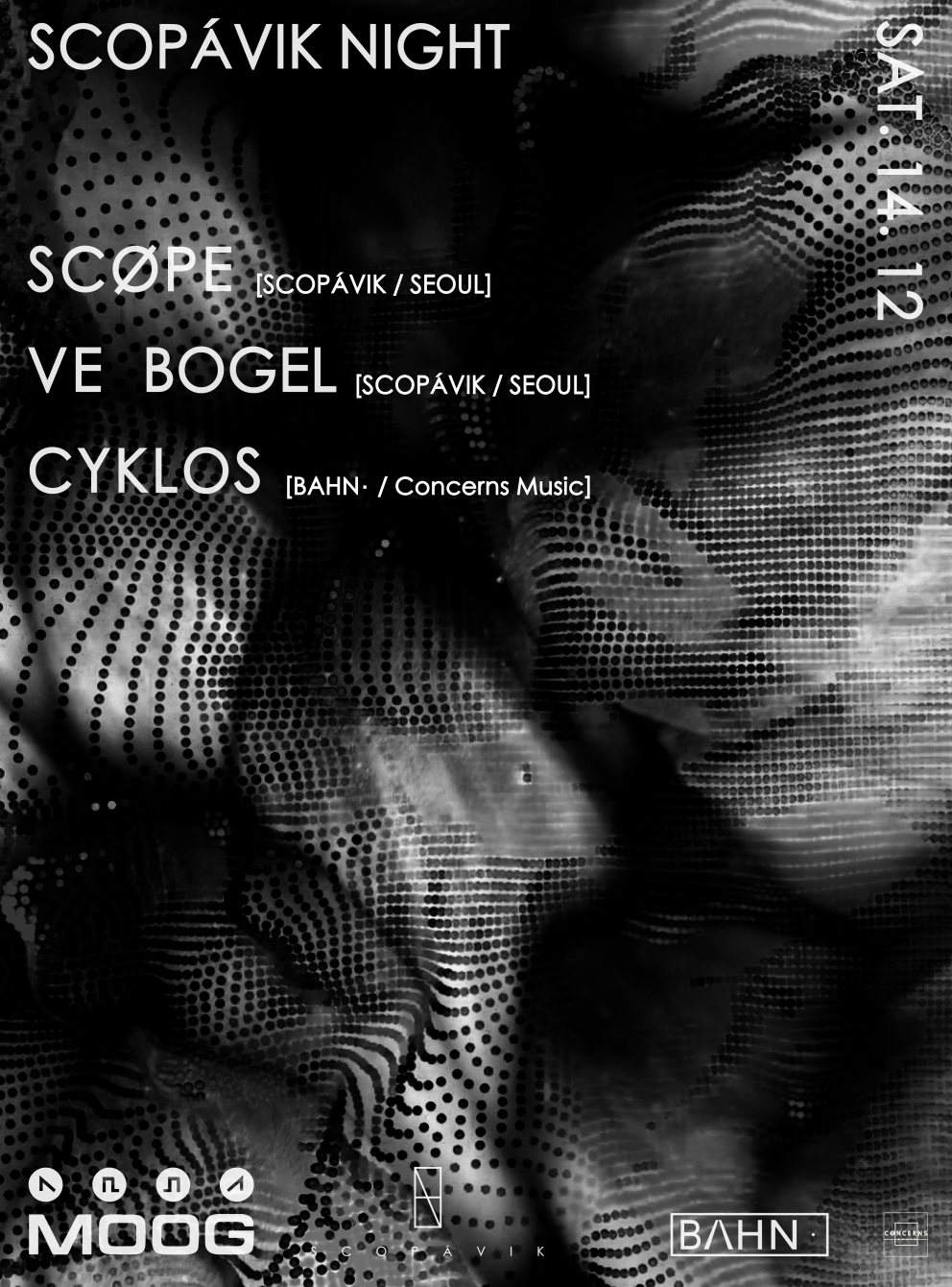 SCOPÁVIK Night: Scøpe / Ve Bogel / Cyklos - フライヤー裏
