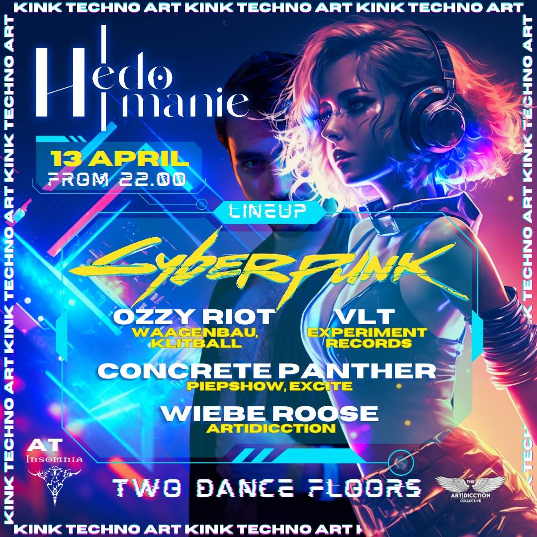 Hedomanie: S3X Positive Techno 2 Dance Floors: CyberPunk: The Offspring  - フライヤー裏