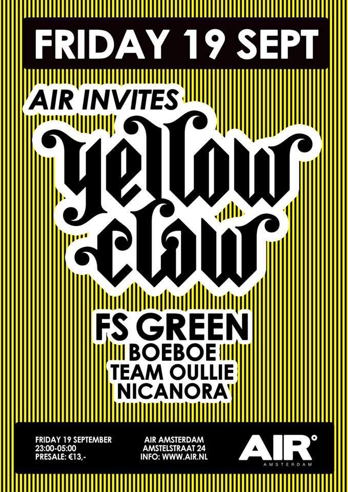 Yellow Claw in AIR - Página frontal