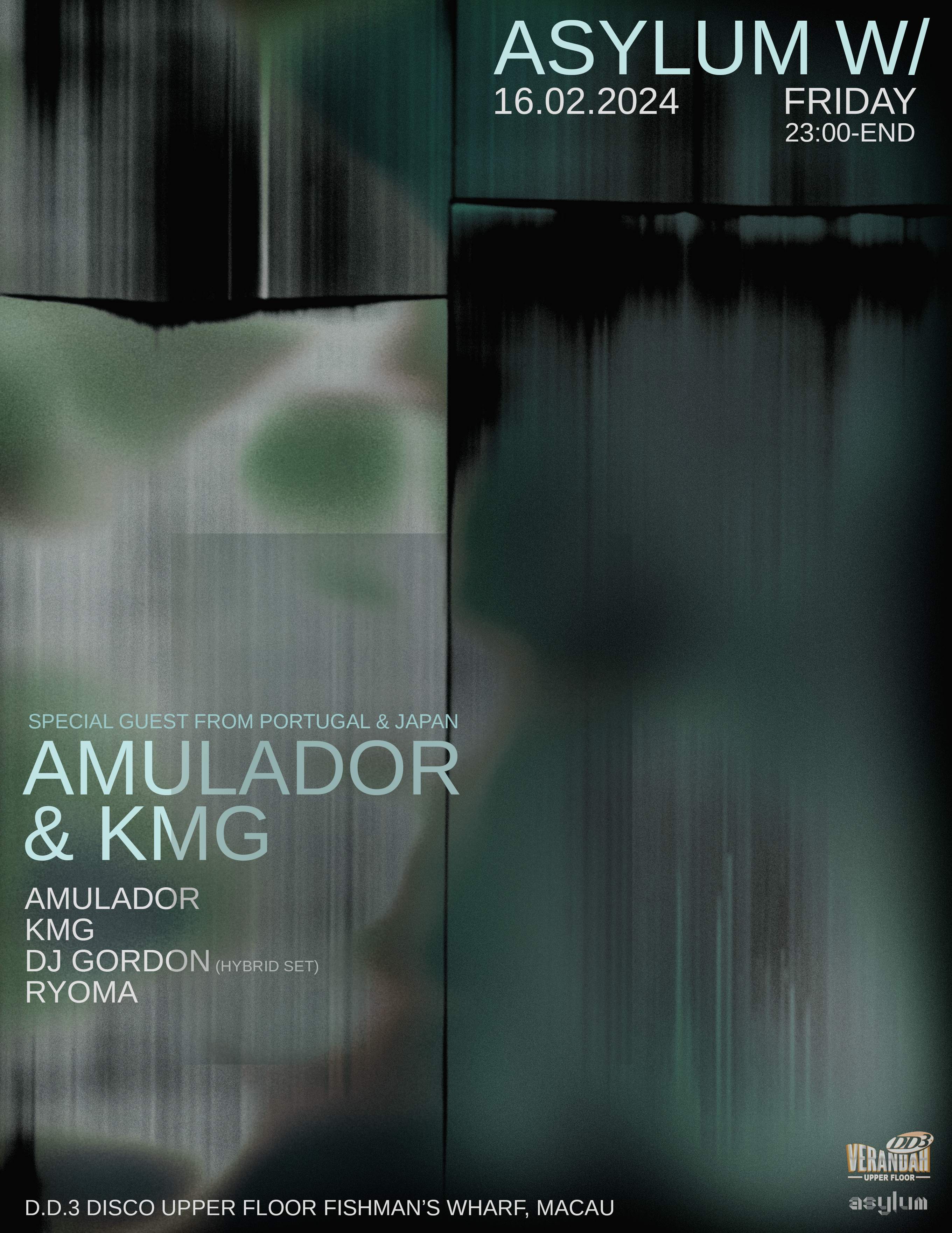 asylum with Amulador & KMG at DD3 Veranda Macau - フライヤー表