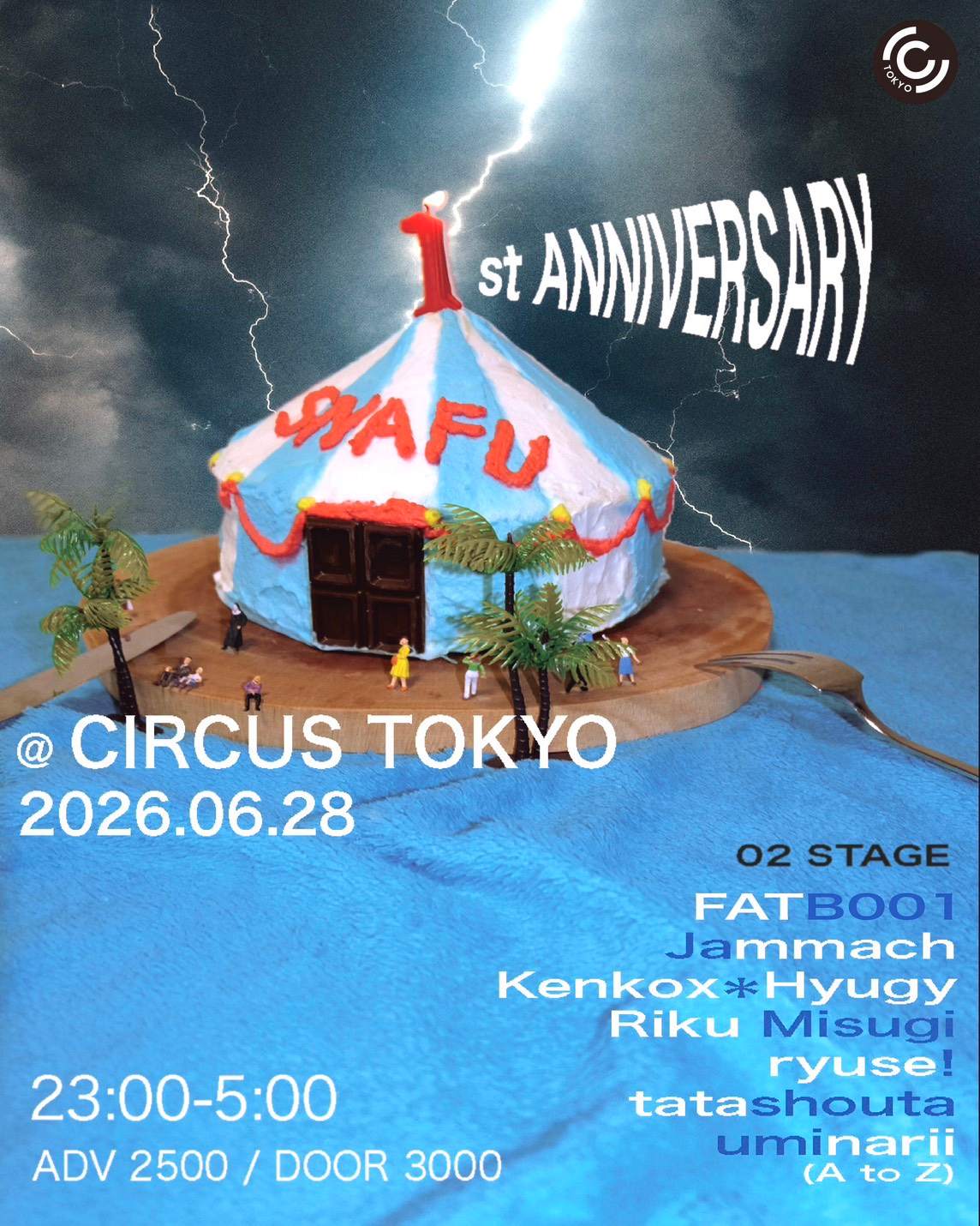 SNAFU 1st ANNIVERSARY at Circus Tokyo, Tokyo