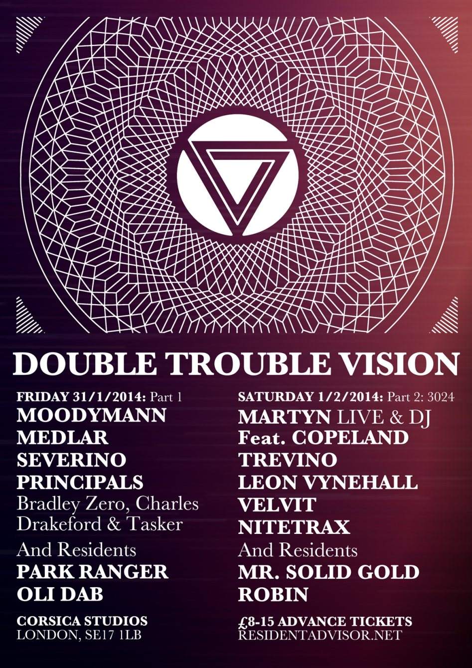 Double Trouble Vision Pt. 1 with Moodymann, Medlar, Severino & Principals - Página trasera