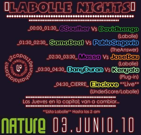 Nature: Labolle Night - Página frontal
